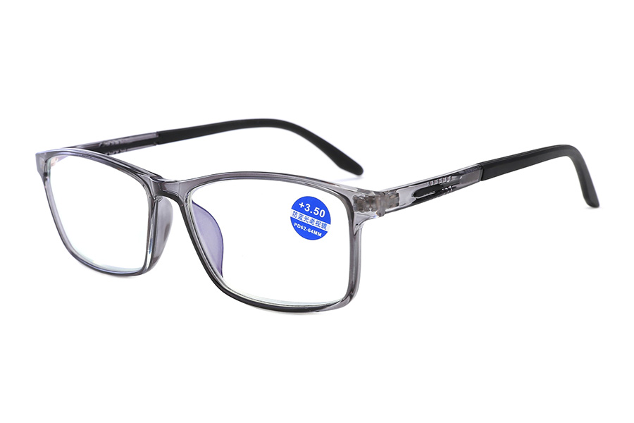 نظارات القراءة TR90 المربعة ذات الضوء الأزرق